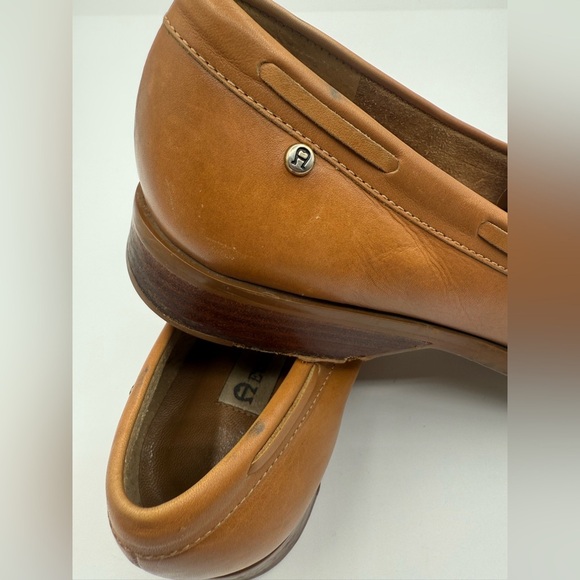 Vintage etienne aigner tan tassel loafers size 8.5 medium preowned - Picture 6 of 6